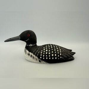 VTG Tremblay Wooden Duck Loon Made in Canada Sculpture 7”